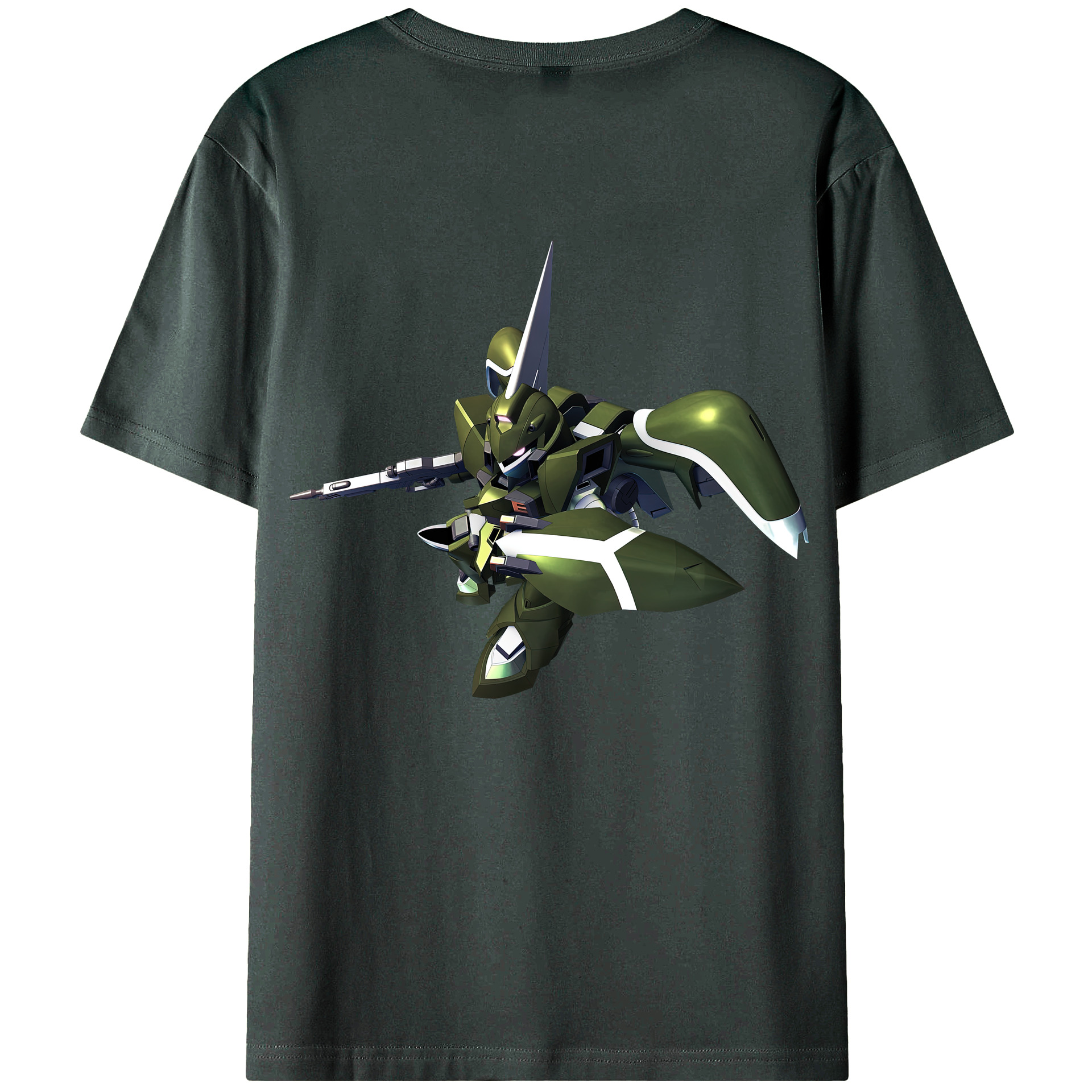 （画像用） 機動戦士ガンダム Mobile Suit Gundam 綿100％ メンズ半袖Tシャツ（バックプリント） 通気性